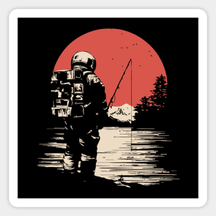 Cosmic Catch Astronaut Fishing Magnet